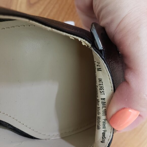 Naturalizer N5 Comfort Interest Pumps Black Genuine Leather Sz 7.5 - Picture 8 of 12